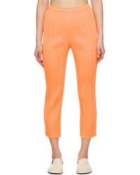 Pleats Please Issey Miyake - Plissé High-Waisted Leggings - Lyst