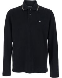 Emporio Armani - Polo Shirt Long Sleeve - Lyst
