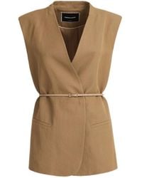 Fabiana Filippi - V-Neck Sleeveless Vest - Lyst