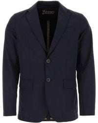 Herno - Plain Single-Breasted Blazer - Lyst