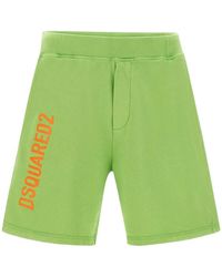 DSquared² - Logo Printed Track Shorts - Lyst