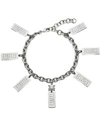 MM6 by Maison Margiela - Logo Tag Charm Bracelet - Lyst