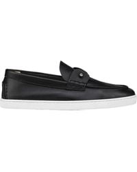 Christian Louboutin - Chambeliboat Leather Boat Shoes - Lyst