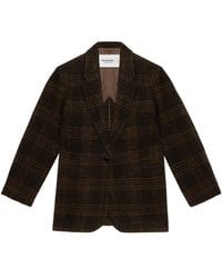Isabel Marant - Isabel Marant Étoile Double-Breasted Checked Blazer - Lyst