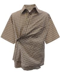 Martine Rose - Check-Pattern Buttoned Shirt - Lyst