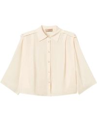 Twinset - Cropped Wide-Sleeve Top - Lyst