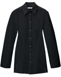 Alexander Wang - Boned Long-Sleeved Shirt Minidress - Lyst