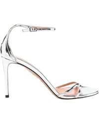 Aquazzura - Nuda Metallic Heeled Sandals - Lyst