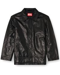 DIESEL - L-Jess Leather Jacket - Lyst