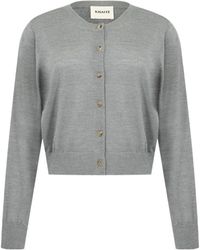 KHAITE - Tansy Wool And Cashmere-Blend Cardigan - Lyst