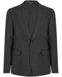 Dolce & Gabbana - Single-Breasted Long Sleeve Suit Jacket - Lyst