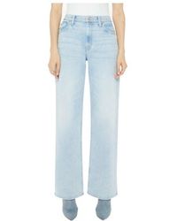 Mother - The Spinner Zip Sneak Jeans - Lyst