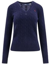 Polo Ralph Lauren - Cable-Knit V-Neck Jumper - Lyst