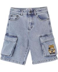 Moschino - Teddy Bear-Motif Cargo Shorts - Lyst