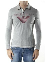 Armani Jeans - Logo Details Polo Shirt - Lyst