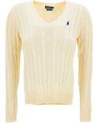 Polo Ralph Lauren - V-Neck Long Sleeved Jumper - Lyst