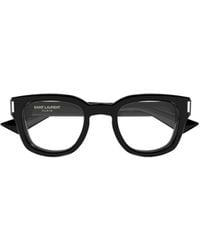 Saint Laurent - Eyewear Oval Frame Glasses - Lyst