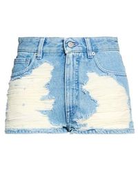 MM6 by Maison Margiela - Denim Hot Pants - Lyst