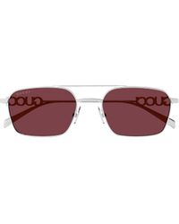 Gucci - Eyewear Logo-Detail Rectangle Sunglasses - Lyst