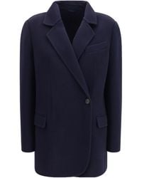 Brunello Cucinelli - Single-Breasted Merino Wool Jacket - Lyst