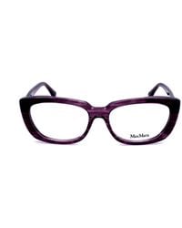 Max Mara - Rectangle Frame Glasses - Lyst