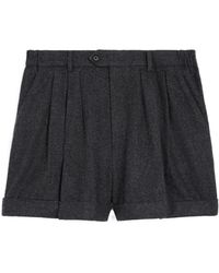 Celine - Triple-Pleated Shorts - Lyst