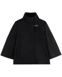 Fay - Wool Cape Coat - Lyst