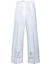 P.A.R.O.S.H. - Wide-Leg Pants. Adjustable Drawstring Waist - Lyst