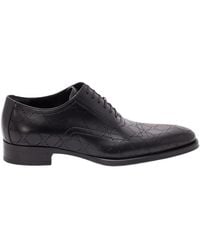 Gucci - Lasered Gg Lace-Up Shoes - Lyst