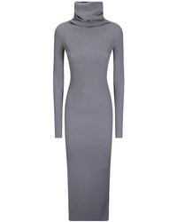 Rick Owens - Ls Tube Knitted Dress - Lyst