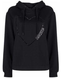 Moschino - Logo-Print Hoodie - Lyst