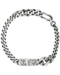 Werkstatt:münchen - Engraved-Tag Chain Bracelet - Lyst