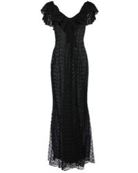 Alessandra Rich - Bow-Tie Lace Dress - Lyst