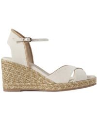 Stuart Weitzman - Canvas Espadrille Wedge Sandals - Lyst