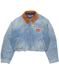 Acne Studios - Denim Bomber Jacket - Lyst