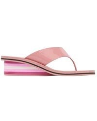 Chloé - Swimming Cool Striped Wedge Sandals - Lyst