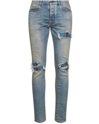 Amiri - Distressed Flannel Mx1 Jeans - Lyst