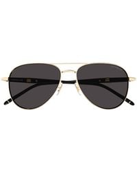 Montblanc - Eyewear Double Bridge Sunglasses - Lyst