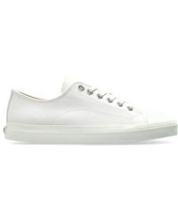 Moschino - Contrast-Stitched Lace-Up Sneakers - Lyst