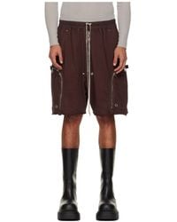 Rick Owens - Bauhaus Bela Drawstring Zipped Shorts - Lyst