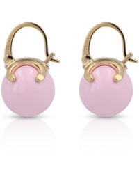 Celine - Logo Earrings - Lyst