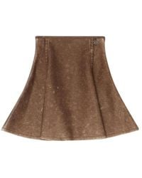 DIESEL - Flared Mini Skirt - Lyst