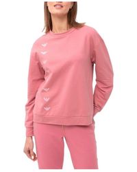 EA7 - Round Collar Logo Sweater - Lyst