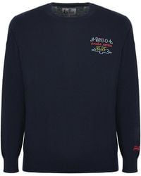 MC2 Saint Barth - Embroidered Crewneck Sweater - Lyst