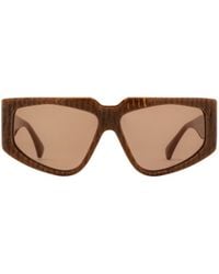 Max Mara - Geometric Frame Sunglasses - Lyst