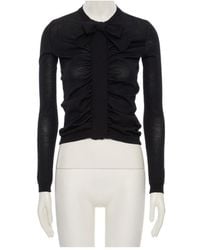 Valentino - Bow Detailed Long-Sleeved Cardigan - Lyst