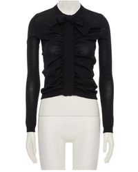 Valentino - Bow Detailed Long-Sleeved Cardigan - Lyst