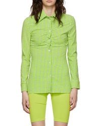 MSGM - Checkered Shirt - Lyst