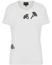 Emporio Armani - Printed T-Shirt - Lyst