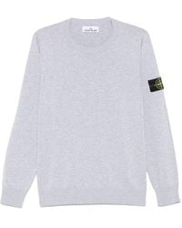 Stone Island - Compass Patch Crewneck Jumper - Lyst